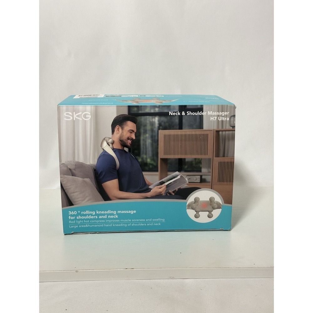 ¥SKG H7 Ultra Shiatsu Neck and Shoulder Massage for Pain Relief NEW IN OPEN BOX